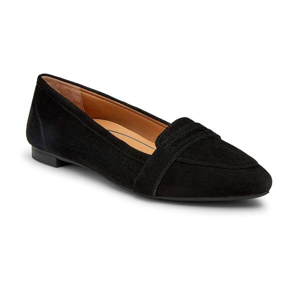 Vionic Savannah Suede Flats Black Size 9.5 - Picture 1 of 8